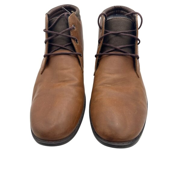 Parker & Sky Size 8 Lace-Up Mens Ankle Boots Brown - Picture 4 of 12